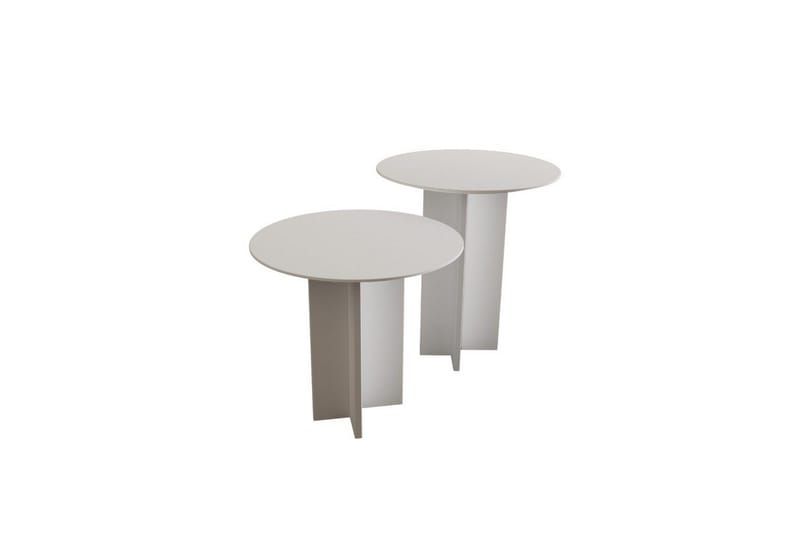 Sofabord Sæt Glenure Hvid, Hvid