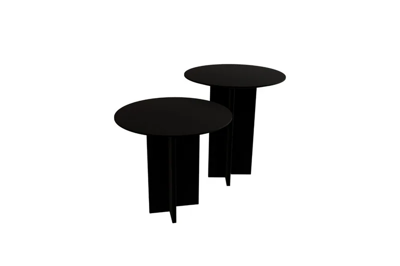 Sofabord Sæt Glenure Sort, Sort