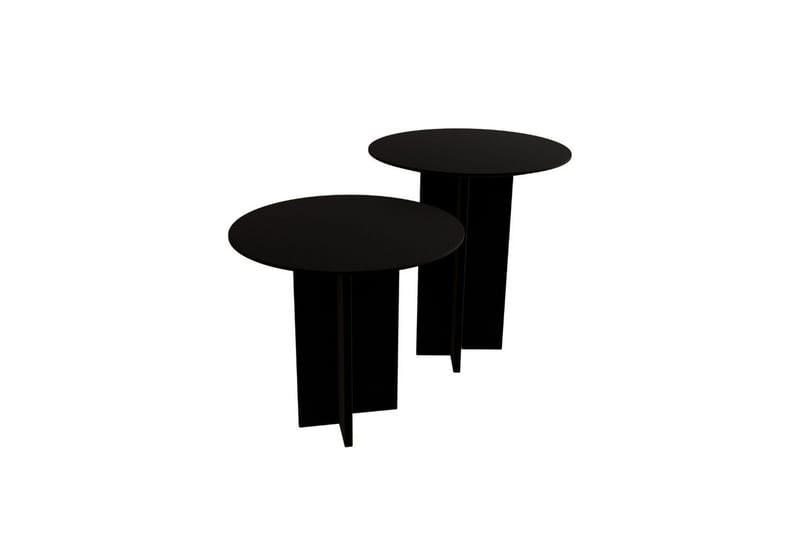 Sofabord Sæt Glenure Sort - Sort - Møbler - Borde - Sofabord