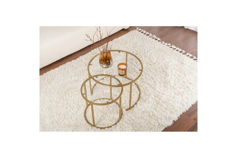 Sofabord Sæt Hviderusland Rany - Guld - Møbler - Borde - Sofabord