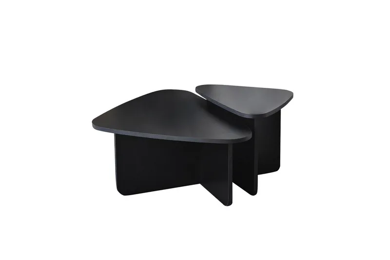Sofabord Sæt Jewa Sæt Sort, Sort