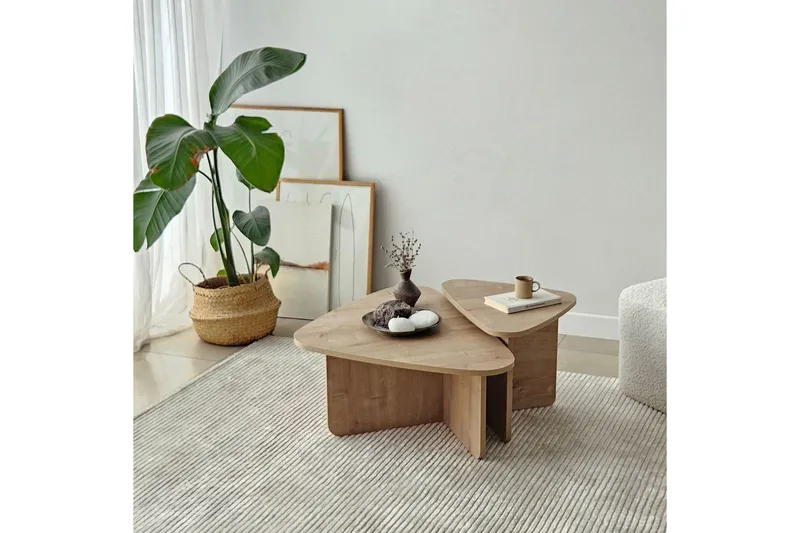 Sofabord Sæt Jewa Sæt Sudamal Eg - Sudamal Eg - Møbler - Borde - Sofabord