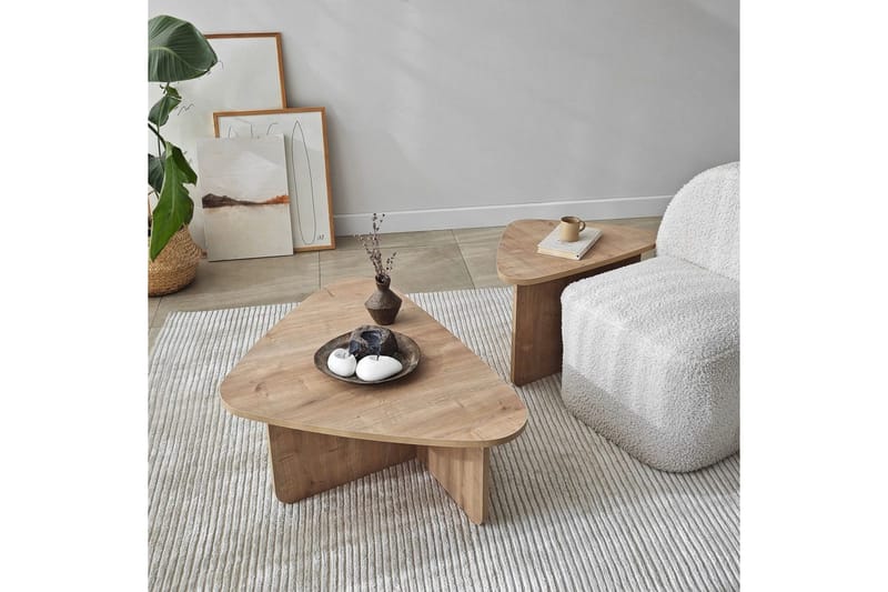 Sofabord Sæt Jewa Sæt Sudamal Eg - Sudamal Eg - Møbler - Borde - Sofabord