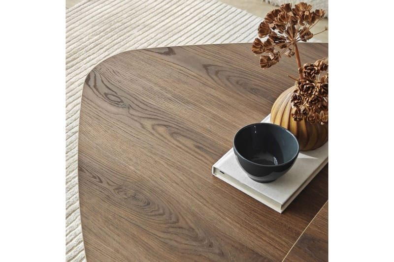 Sofabord Sæt Jewa Sæt Valnød - Valnød - Møbler - Borde - Sofabord