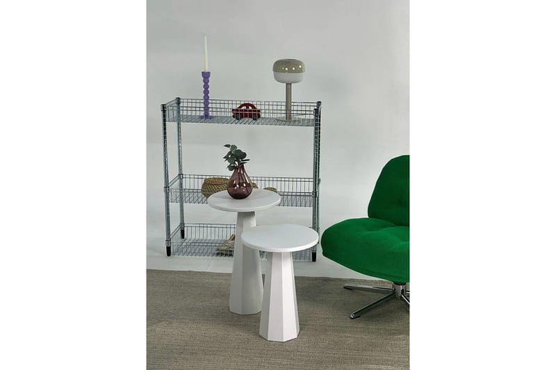 Sofabord Sæt Miu Dobbelt Hvid - Hvid - Møbler - Borde - Sofabord