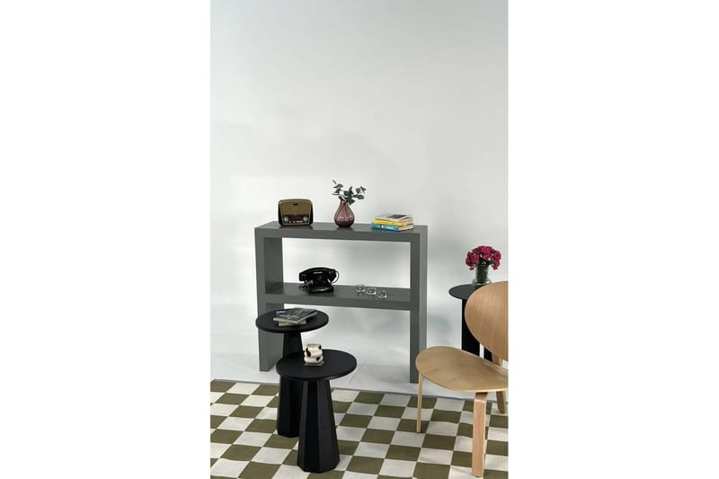 Sofabord Sæt Miu Dobbelt Sort - Sort - Møbler - Borde - Sofabord