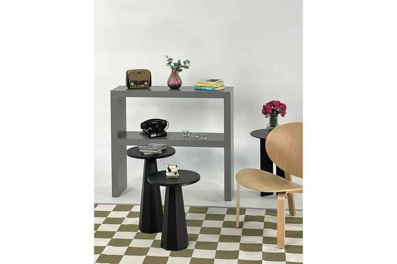 Sofabord Sæt Miu Dobbelt Sort - Sort - Møbler - Borde - Sofabord