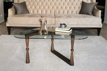 Sabani Sofabord 96 cm Trekantet - Valnøddebrun - Møbler - Borde - Sofabord