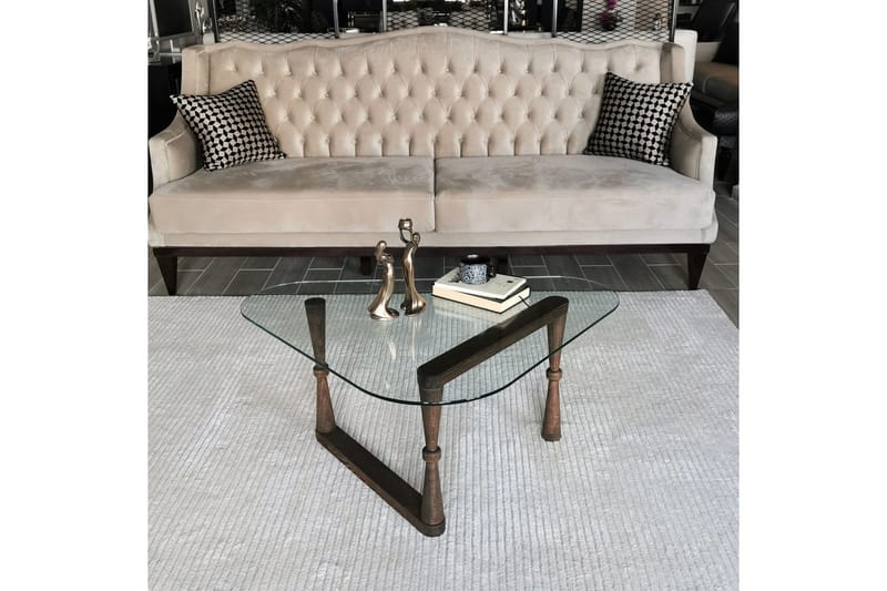 Sabani Sofabord 96 cm Trekantet - Valnøddebrun - Møbler - Borde - Sofabord