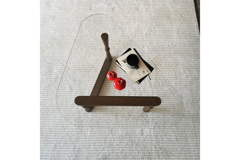 Sabani Sofabord 96 cm Trekantet - Valnøddebrun - Møbler - Borde - Sofabord