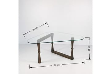 Sabani Sofabord 96 cm Trekantet - Valnøddebrun - Møbler - Borde - Sofabord
