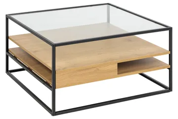 Sakila Sofabord 80x80 cm - Transparent - Møbler - Borde - Sofabord