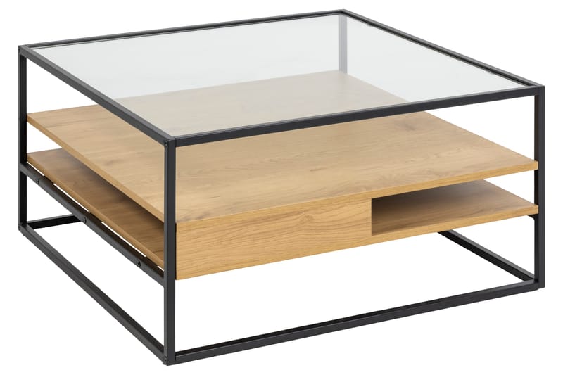 Sakila Sofabord 80x80 cm - Transparent - Møbler - Borde - Sofabord