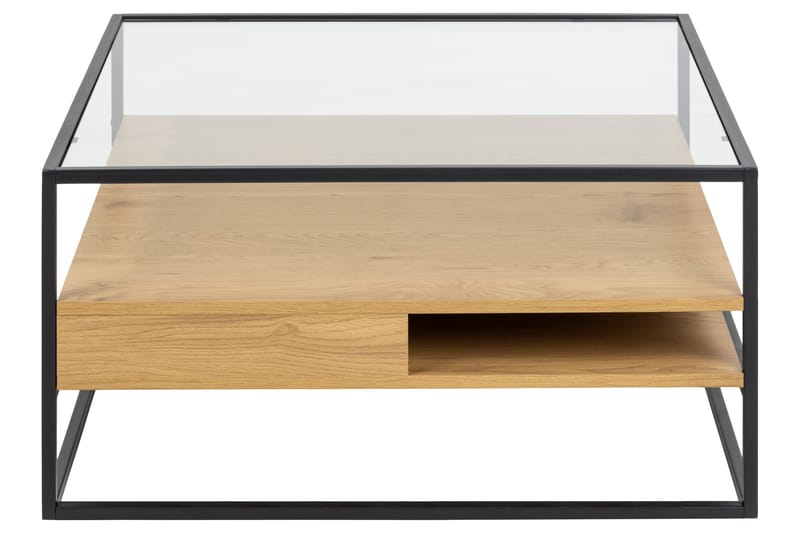 Sakila Sofabord 80x80 cm - Transparent - Sofabord