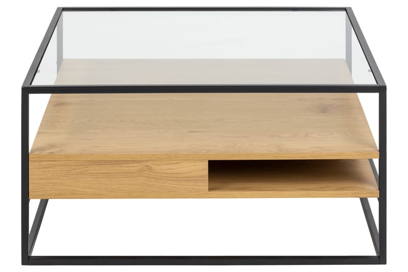 Sakila Sofabord 80x80 cm - Transparent - Møbler - Borde - Sofabord