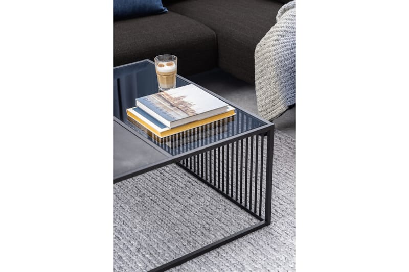 Saklani Sofabord 80x80 cm - Sort - Møbler - Borde - Sofabord