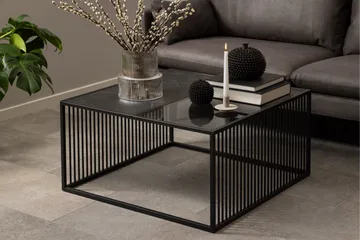 Saklani Sofabord 80x80 cm - Sort - Møbler - Borde - Sofabord