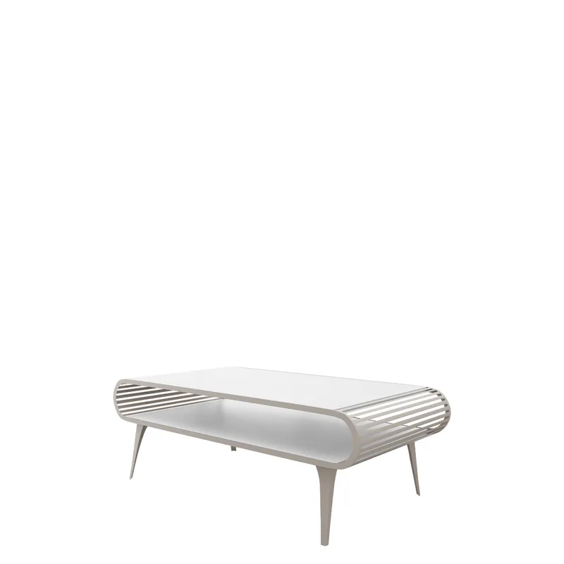 Salvaris Sofabord 120 cm - Beige med hvid bordplade - Møbler - Borde - Sofabord