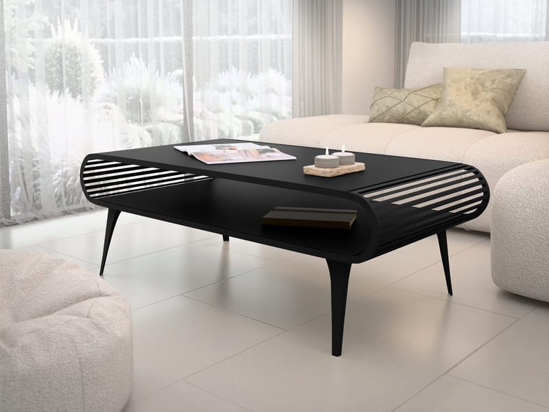 Salvaris Sofabord 120 cm - Sort - Møbler - Borde - Sofabord