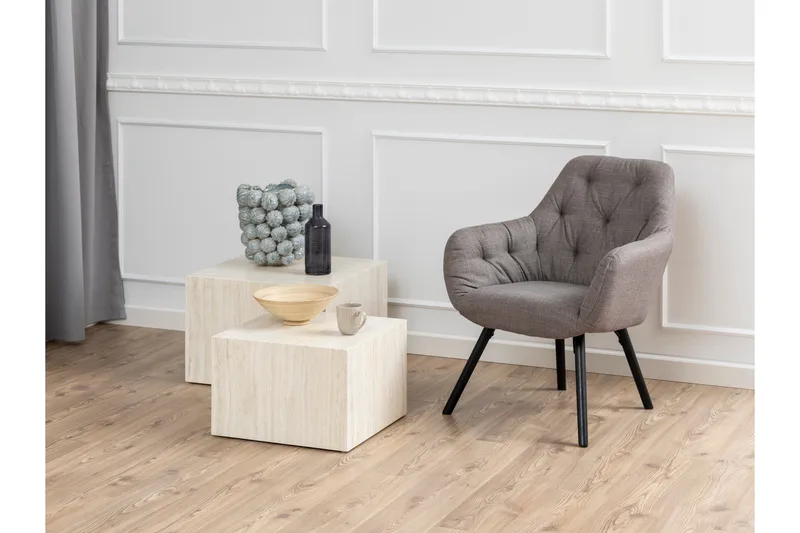 Samon Kvadratisk Sofabord 58 cm i Sten - Beige - Møbler - Borde - Sofabord