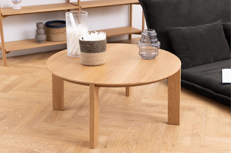 Samsudin Sofabord 90 cm Rund - Natur - Møbler - Borde - Sofabord