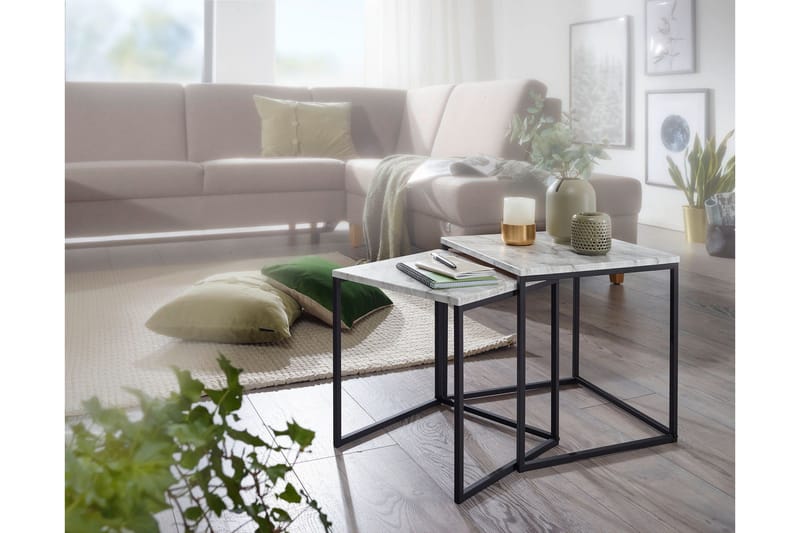 Satsbord Wohnling Vit - Møbler - Borde - Sofabord