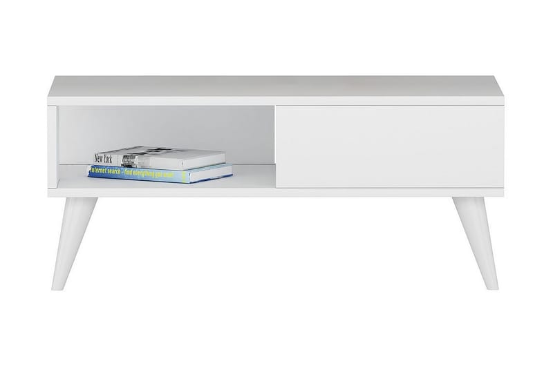 Sebseda Sofabord 90x40x90 cm - Hvid - Møbler - Borde - Sofabord
