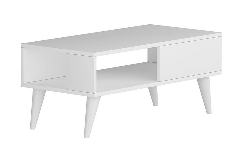 Sebseda Sofabord 90x40x90 cm - Hvid - Møbler - Borde - Sofabord
