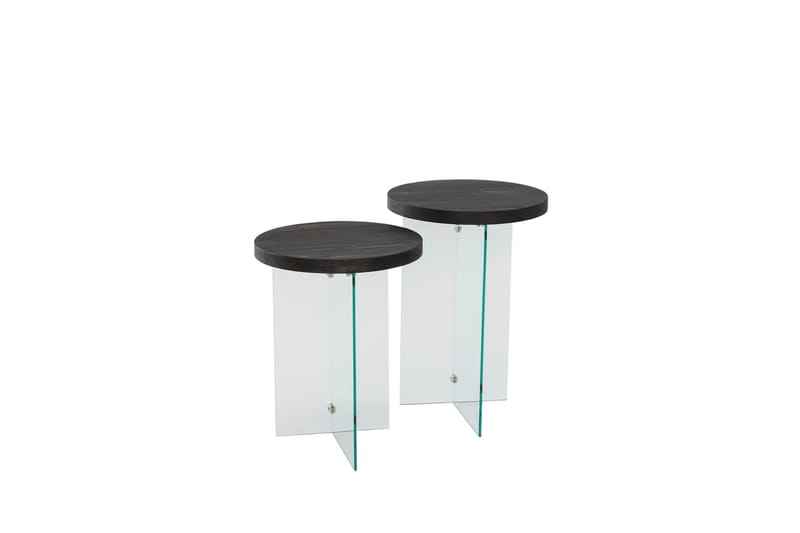 Serenity 35 cm Rundt Sofabord i Mørkt Træ - Mørkebrun - Møbler - Borde - Sofabord