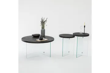 Serenity 35 cm Rundt Sofabord i Mørkt Træ - Mørkebrun - Møbler - Borde - Sofabord