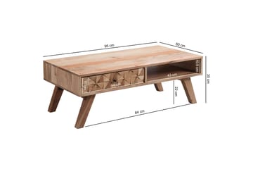 Seufert sofabord 95 cm - Træ / natur - Møbler - Borde - Sofabord