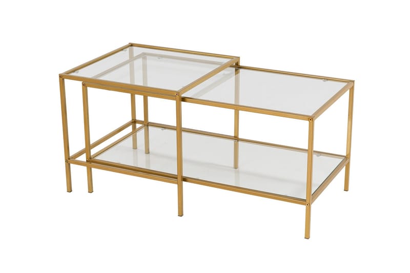 Sevay Sofabord 90 cm - Guld - Møbler - Borde - Sofabord
