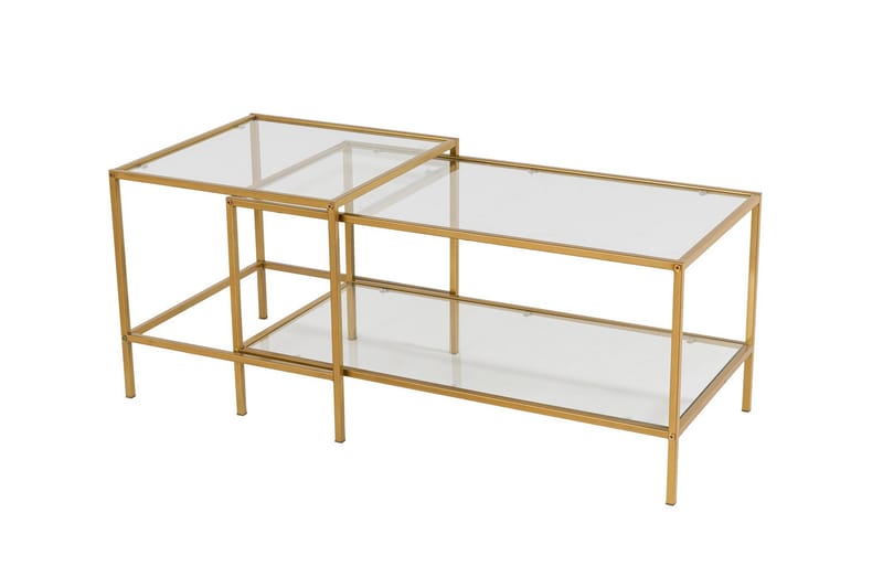 Sevay Sofabord 90 cm - Guld - Møbler - Borde - Sofabord