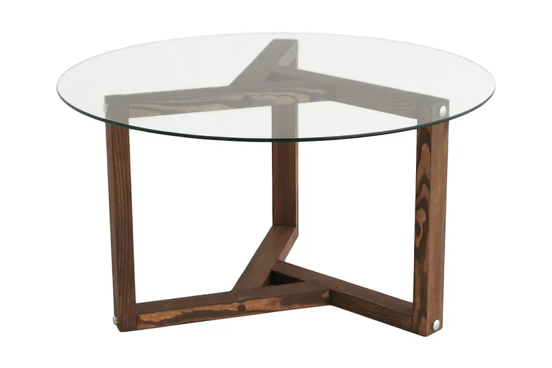 Sibas Sofabord 75 cm Rundt, Valnød