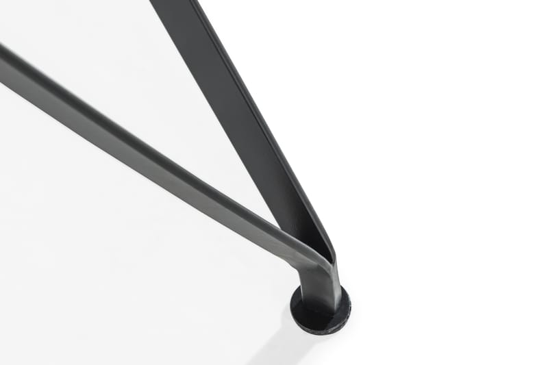 Siri Sofabord 50 cm Rundt - Glas/Sort - Sofabord