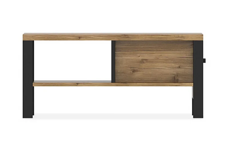 Skarebol Sofabord 90 cm, Sort/Træ/Natur