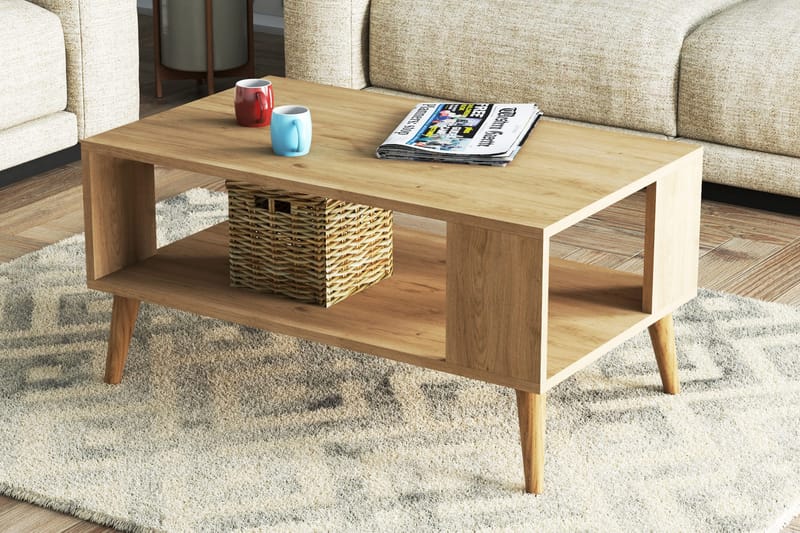 Skirshult Sofabord 90x54x90 cm - Eg - Møbler - Borde - Sofabord