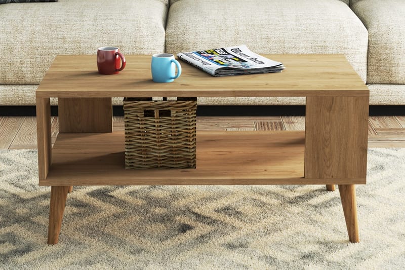 Skirshult Sofabord 90x54x90 cm - Eg - Møbler - Borde - Sofabord