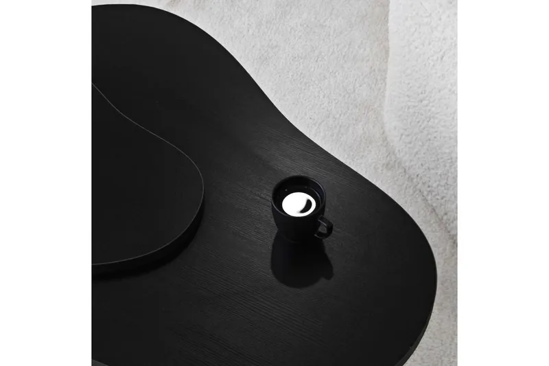 Sofabord Smeltet Sort - Sort - Møbler - Borde - Sofabord