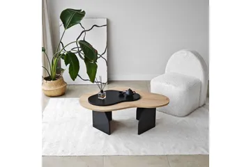 Sofabord Smeltet Sudamal Eg / Sort - Sudamal Eg / Sort - Møbler - Borde - Sofabord