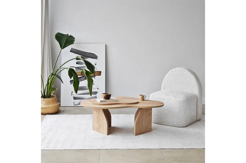 Sofabord Smeltet Sudamal Eg - Sudamal Eg - Møbler - Borde - Sofabord