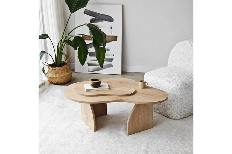 Sofabord Smeltet Sudamal Eg - Sudamal Eg - Møbler - Borde - Sofabord