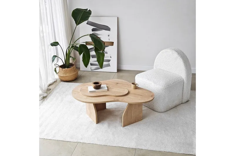 Sofabord Smeltet Sudamal Eg - Sudamal Eg - Møbler - Borde - Sofabord