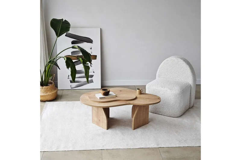 Sofabord Smeltet Sudamal Eg - Sudamal Eg - Møbler - Borde - Sofabord