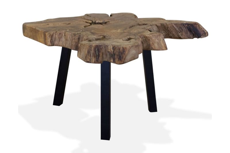 Sofabord Ægte Teaktræ 80 X 70 X 38 Cm - Brun - Møbler - Borde - Sofabord
