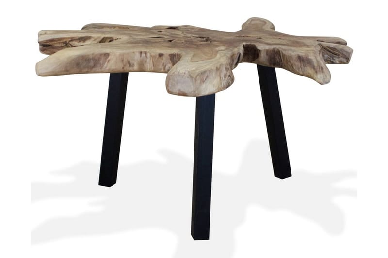 Sofabord Ægte Teaktræ 80 X 70 X 38 Cm - Brun - Møbler - Borde - Sofabord