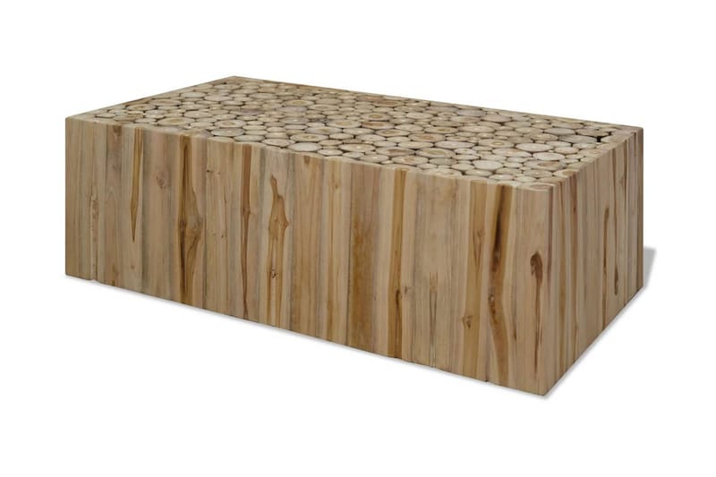 Sofabord Ægte Teaktræ 90 X 50 X 35 Cm - Brun - Møbler - Borde - Sofabord