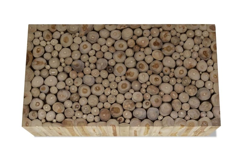 Sofabord Ægte Teaktræ 90 X 50 X 35 Cm - Brun - Møbler - Borde - Sofabord