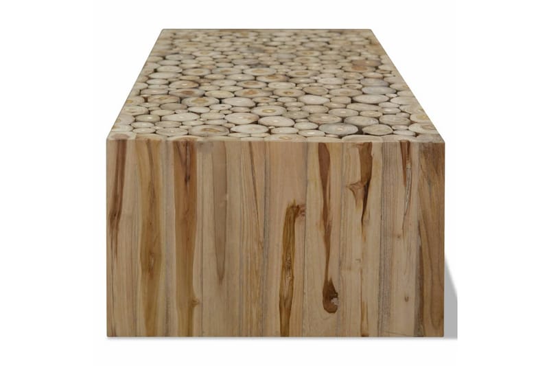 Sofabord Ægte Teaktræ 90 X 50 X 35 Cm - Brun - Møbler - Borde - Sofabord