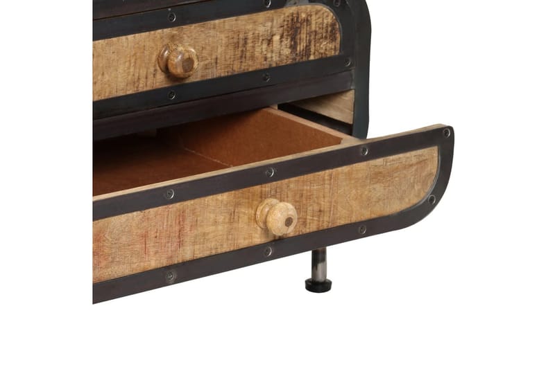 Sofabord 100 X 50 X 35 Cm Massivt Mangotræ - Brun - Møbler - Borde - Sofabord